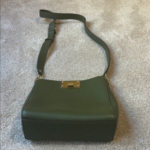 DKNY Olive Crossbody Bag with Gold Accents